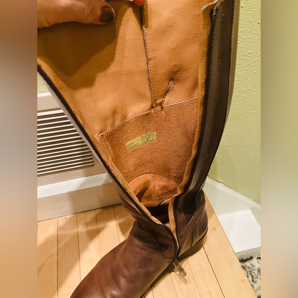 Bussola leather tall brown boots (Antwerpen) (EUR size 39; US 9). - Picture 8 of 12